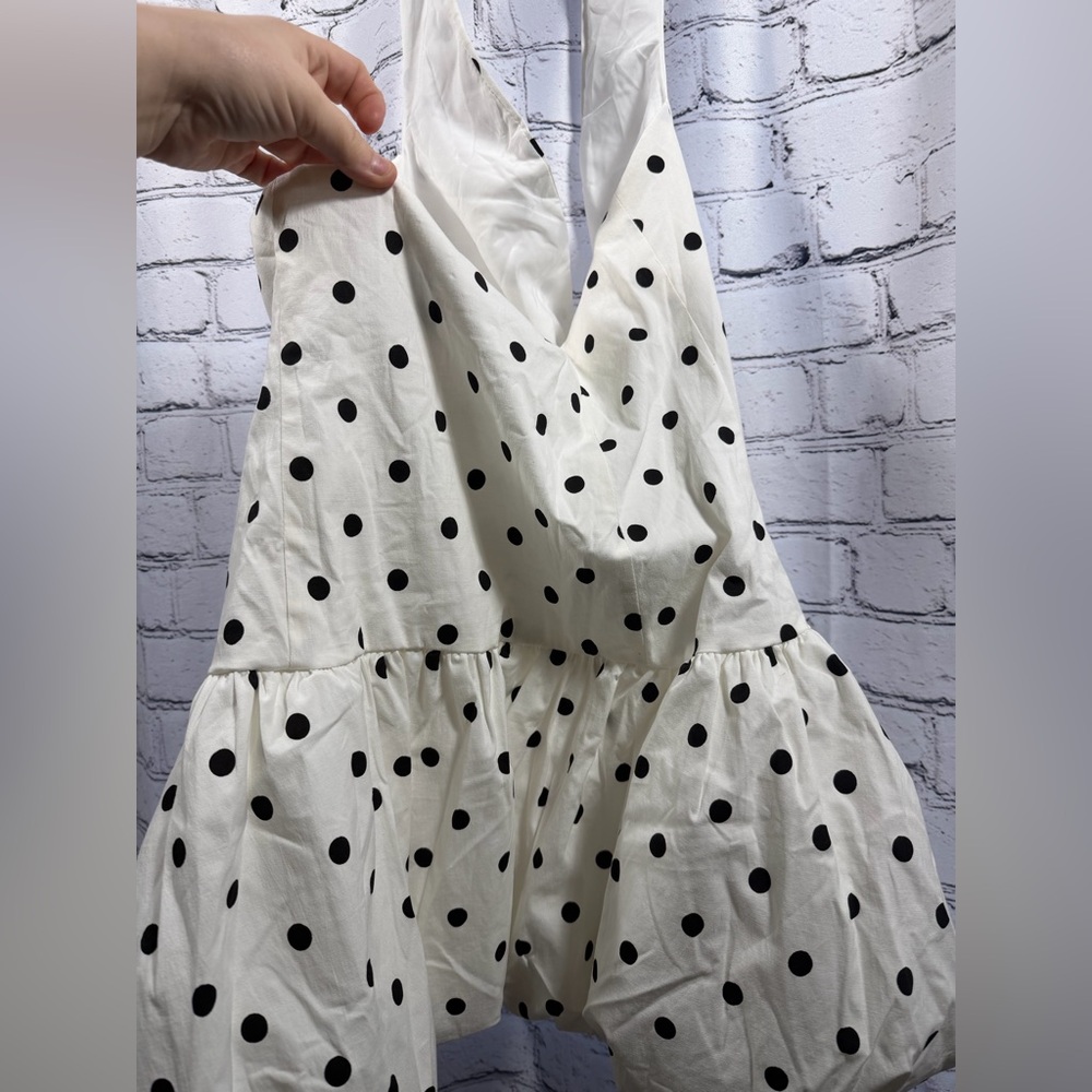 Peppermayo Elegant Off-Shoulder Polka Dot Dress - Picture 11 of 15